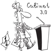 cartoon-black-and-white-line-drawing-of-a-nervous-politician-approaching-a-podium-by-ron-leishman-2615