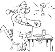 vector-of-a-cartoon-christmas-gator-anticipating-dinner-coloring-page-outline-by-toonaday-15391